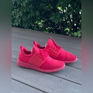 ALDO, red tennis sneakers.